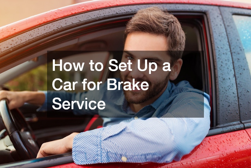 How to Set Up a Car for Brake Service